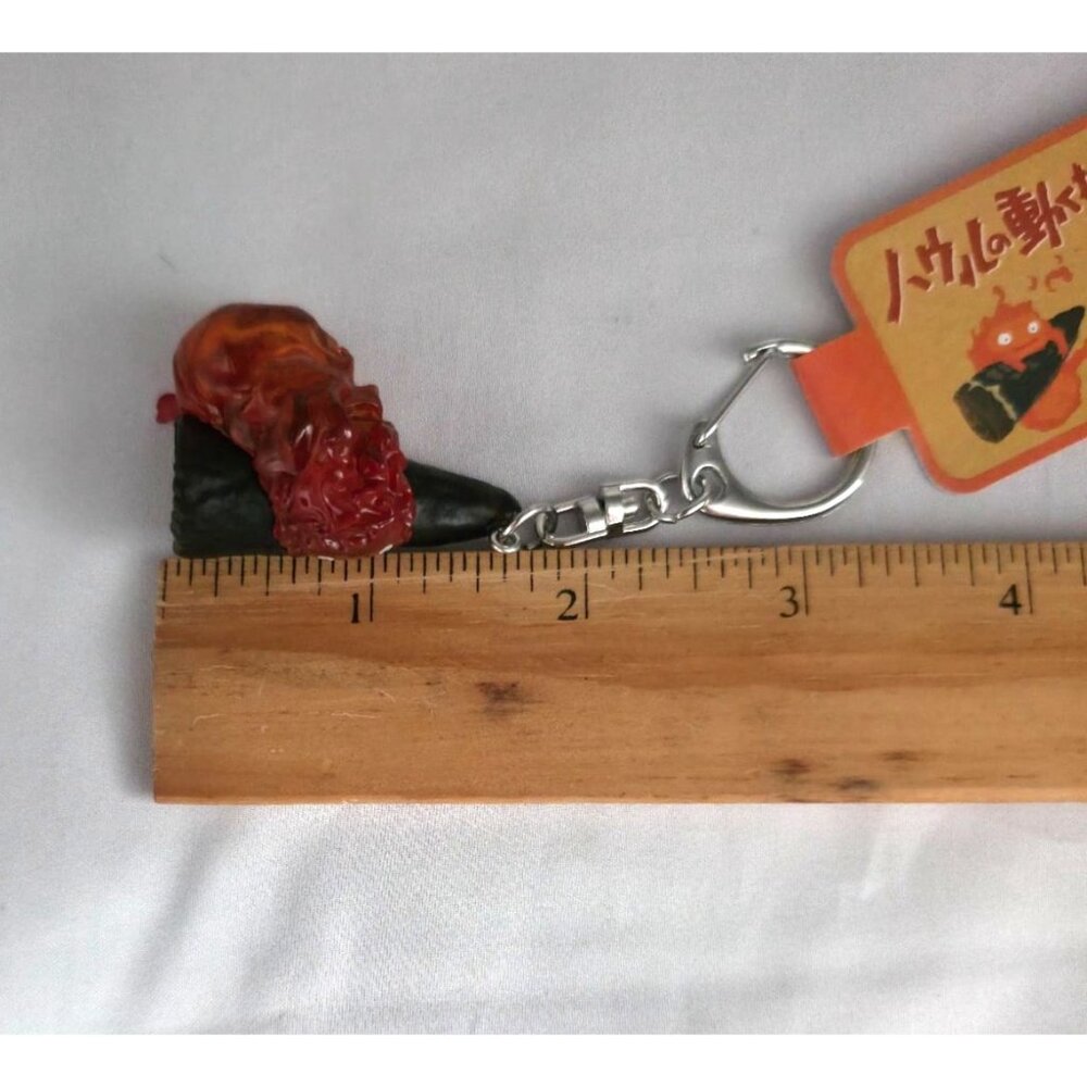 NWT Studio Ghibli Park JAPAN Howl's Moving Castle CALCIFER 3D Keychain Charm - Picture 5 of 6